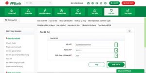 Hình minh họa việc sao kê thẻ tín dụng của Vpbank